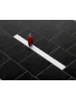 Low 50 cm floor shower drain for bathroom shower, slim version, arrangement